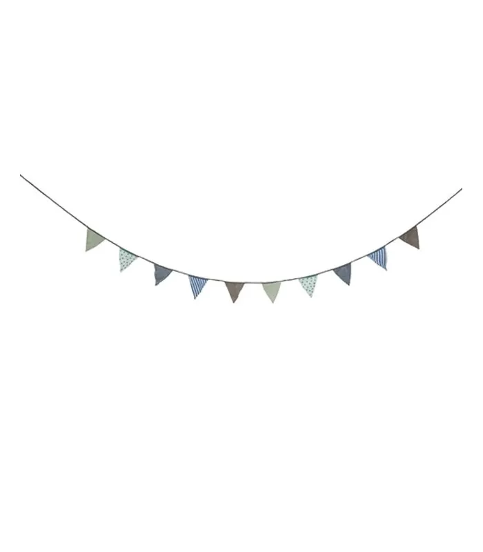 Guirlande de Fanions en Coton Multicolore Chambre Enfant
